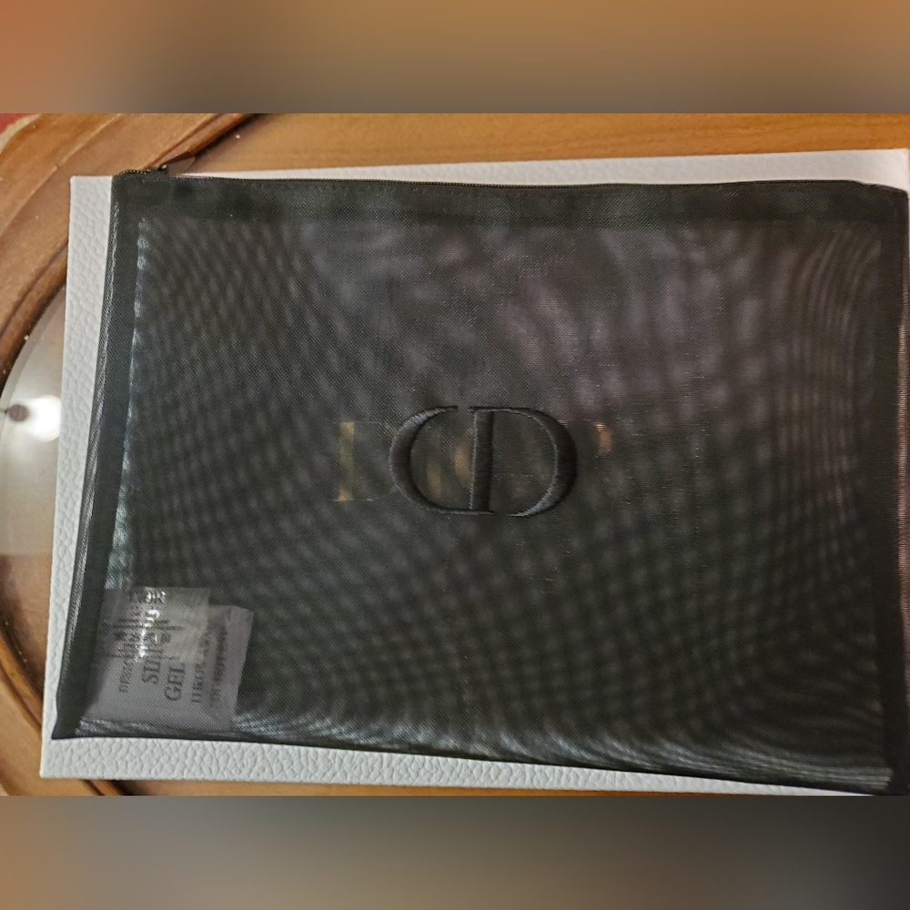 CD Black Sheer Flat Pouch